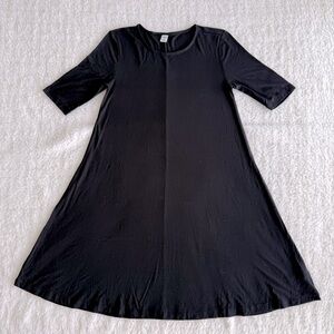Old Navy NWOT Women's 1/4Sleeve Shift Dress, Black, XS